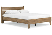 Deanlow Honey Queen Platform Panel Bed - DMV FurnitureQueen Bed