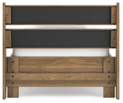 Deanlow Twin Panel Headboard with Dresser and Chest in Honey - PKG017175