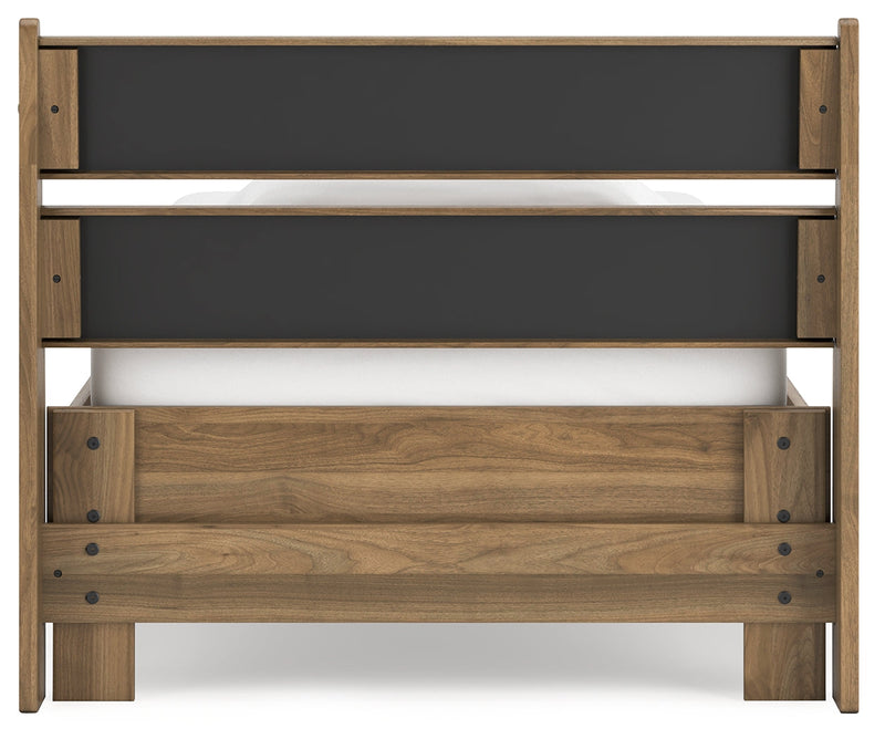 Deanlow Twin Panel Headboard with Dresser, Chest and Nightstand in Honey - PKG017176