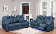 Dearborn Blue Sofa & Loveseat - DEARBORN-BL-SLS