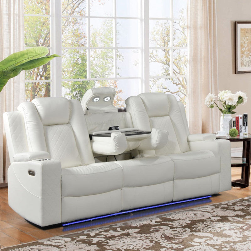 Dearborn White Sofa & Loveseat - DEARBORN-WT-SLS