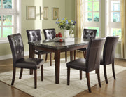 Decatur Dark Cherry Marble - Top Dining Set - DMV FurnitureDining Room Set