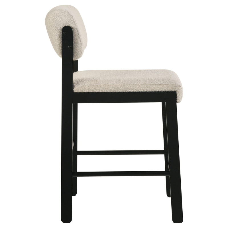 Decker 7-piece 70-inch Rectangular Counter Height Dining Set Cream and Black - 193958BLK-S7B
