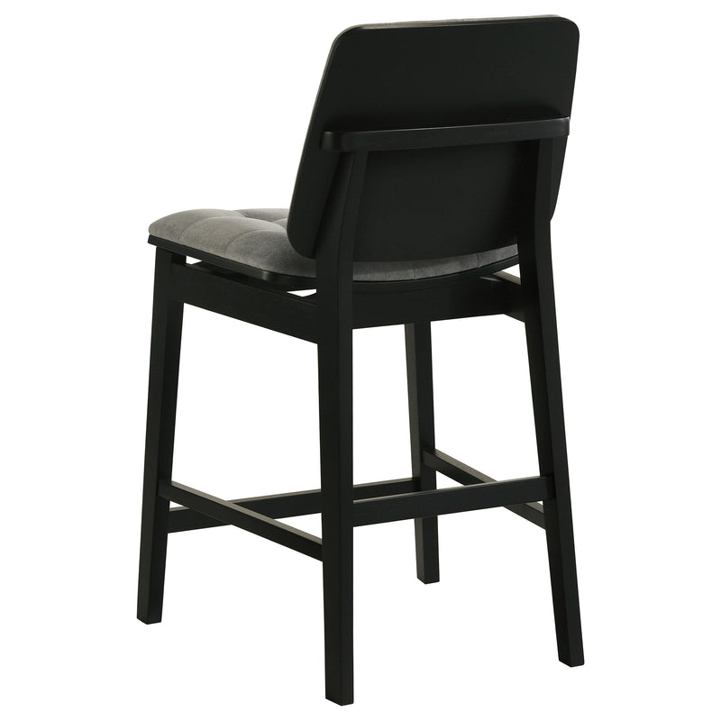 Decker 7-piece 70-inch Rectangular Counter Height Dining Set Grey and Black - 193958BLK-S7E