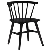 Decker 7-piece 82-inch Rectangular Dining Set Black - 193951BLK-S7F