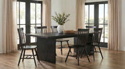 Decker 7-piece 82-inch Rectangular Dining Set Black - 193951BLK-S7G