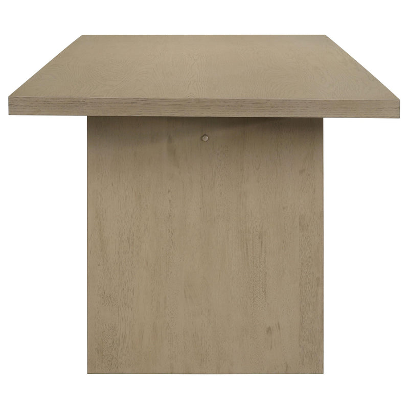 Decker 7-piece 82-inch Rectangular Dining Set Grey and Natural Oak - 193951NAT-S7E