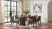Decker 7-piece 82-inch Rectangular Dining Set Grey and Walnut - 193951WAL-S7E