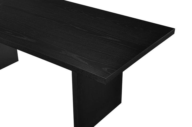 Decker 7-piece 82-inch Rectangular Dining Set Wheat and Black - 193951BLK-S7A