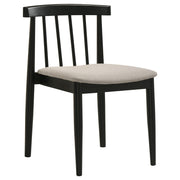 Decker 7-piece 82-inch Rectangular Dining Set Wheat and Black - 193951BLK-S7A