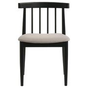 Decker 7-piece 82-inch Rectangular Dining Set Wheat and Black - 193951BLK-S7A