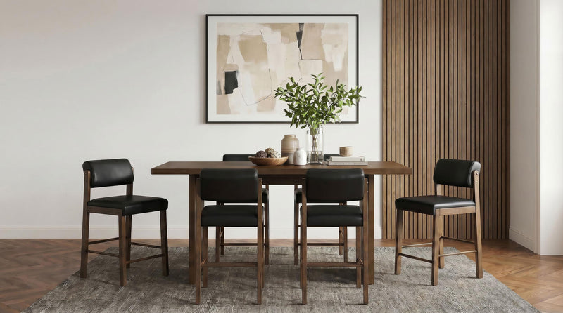 Decker 70-inch Rectangular Wood Counter Height Dining Table Dark Walnut - 193958WAL