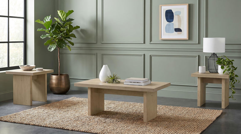 Decker Square Occasional Side End Table Natural Oak - 706467