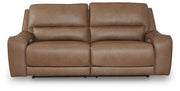 DeepWakes Caramel Power Reclining Sofa - PCU6260647