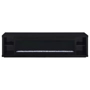 Deiter 79-inch TV Stand Fireplace Media Console Black - 722833