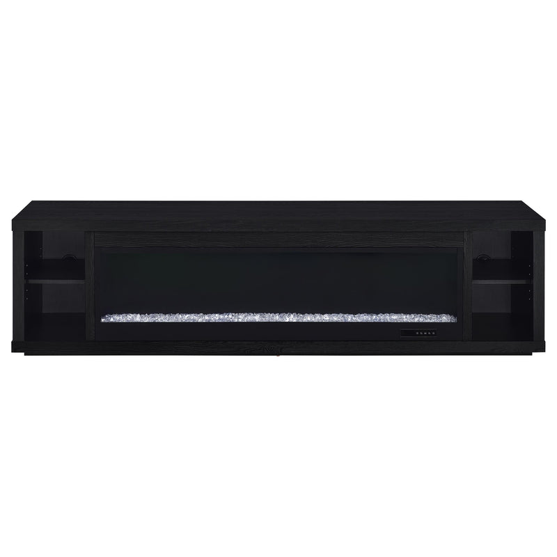 Deiter 79-inch TV Stand Fireplace Media Console Black - 722833