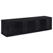 Deiter 79-inch TV Stand Fireplace Media Console Black - 722833