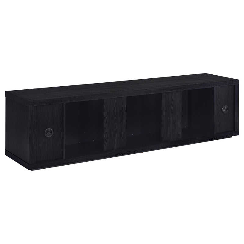 Deiter 79-inch TV Stand Fireplace Media Console Black - 722833
