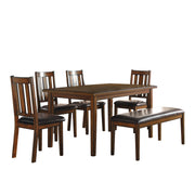 Delmar Burnished Brown 6 - Piece Dining Set - DMV FurnitureDining Room Set
