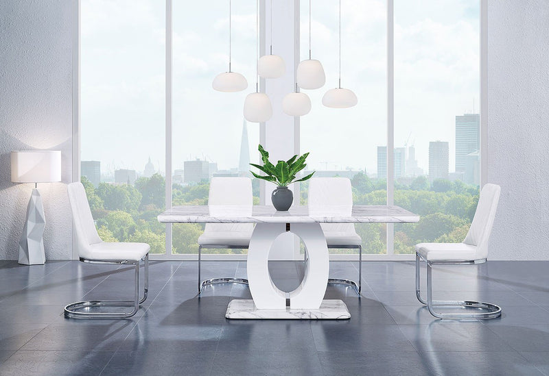 Deltona White Dining Room Set - DMV FurnitureDining Room Set