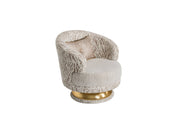 Delux 3-pieces (Sofa & Loveseat & Chair) Livingroom Set Cream in Cream - 101-DEL-DEL01-321
