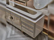 Delux Diningroom (Consol With Mirror & Dining Table & 6 Dining Chair) - 200-MAX-DEL-DT-6-SET