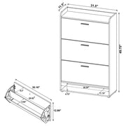 Denia 3-tier Engineered Wood Shoe Cabinet Mango - 950425
