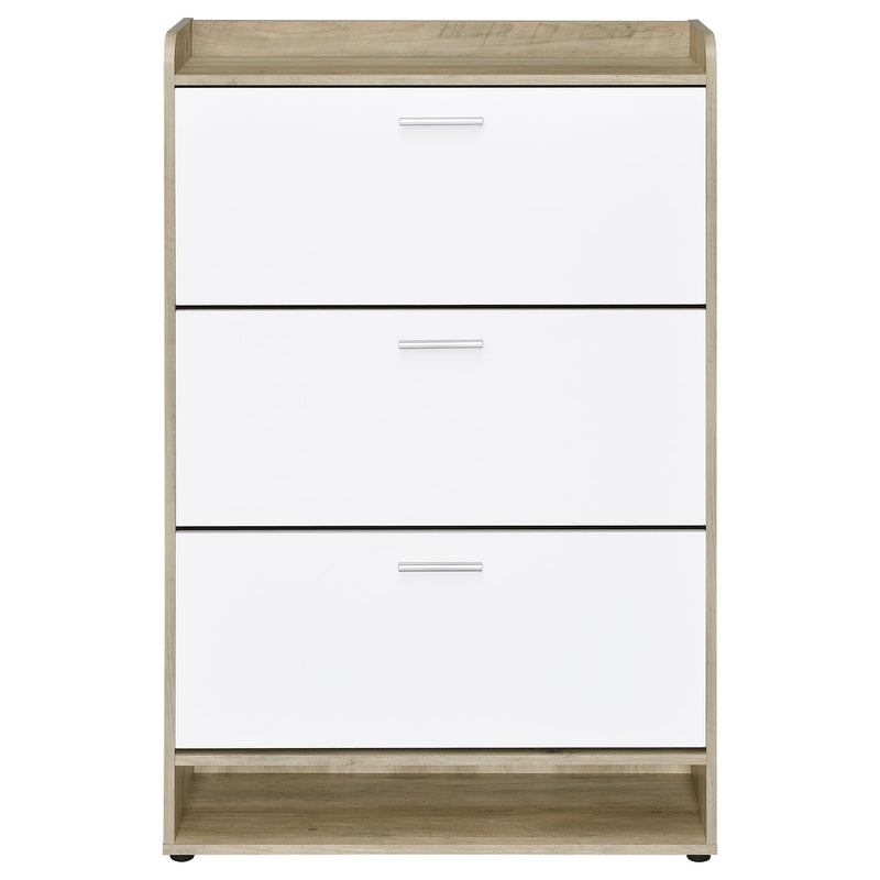 Denia 3-tier Engineered Wood Shoe Cabinet White - 950403