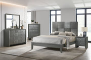 Denker Gunmetal Full Panel Bed - DMV FurnitureFull Bed