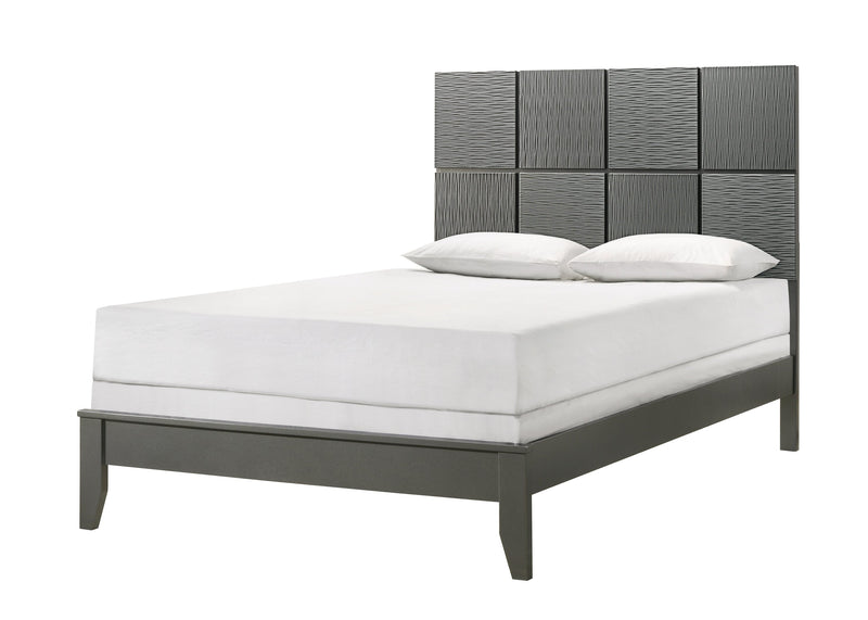 Denker Gunmetal Full Panel Bed - DMV FurnitureFull Bed
