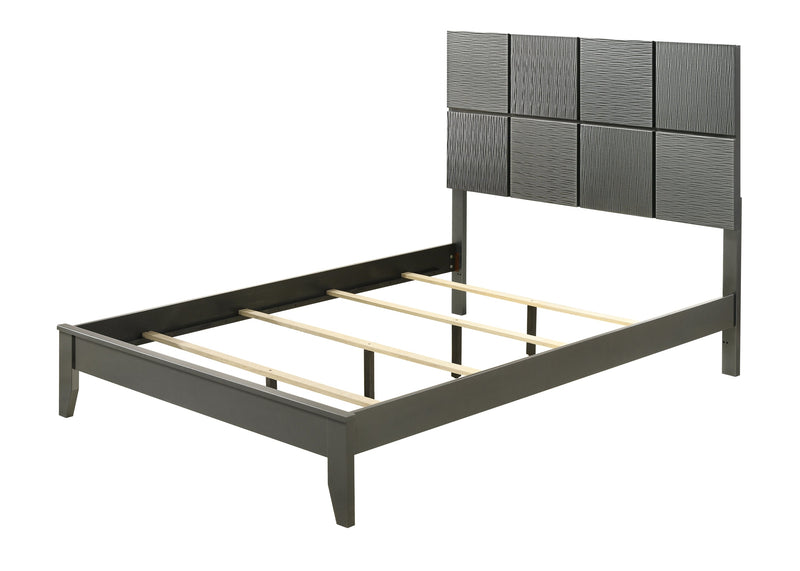 Denker Gunmetal Full Panel Bed - DMV FurnitureFull Bed