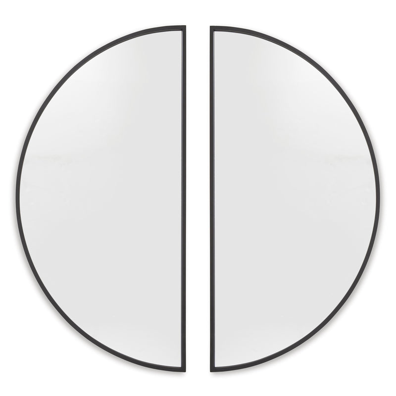 Denlow 2-Piece Wall Mirror in Black - PKG022071