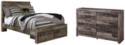 Derekson Full Panel Bed with 2 Storage Drawers with Dresser in Multi Gray from Ashley - DMV Furniture