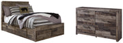 Derekson Full Panel Bed with 6 Storage Drawers with Dresser in Multi Gray from Ashley - DMV Furniture