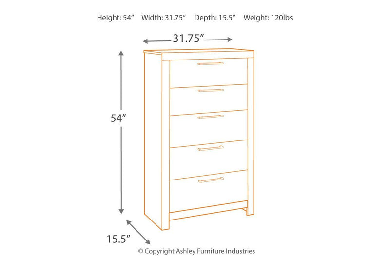 Derekson Multi Gray Chest of Drawers - DMV FurnitureChest