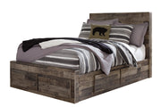 Derekson Multi Gray Double Side/Footboard Storage Platform Youth Bedroom Set - DMV FurnitureYouth Bedroom Set
