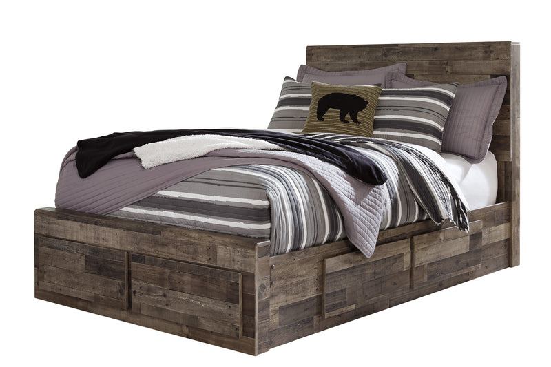 Derekson Multi Gray Double Side/Footboard Storage Platform Youth Bedroom Set - DMV FurnitureYouth Bedroom Set