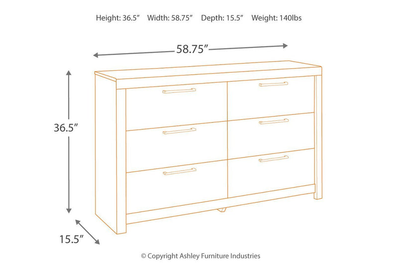 Derekson Multi Gray Dresser - DMV FurnitureDresser
