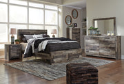 Derekson Multi Gray Footboard Storage Platform Bedroom Set - DMV FurnitureBedroom Set