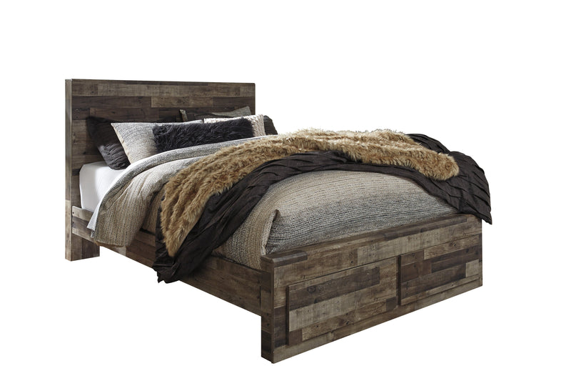 Derekson Multi Gray Footboard Storage Platform Bedroom Set - DMV FurnitureBedroom Set