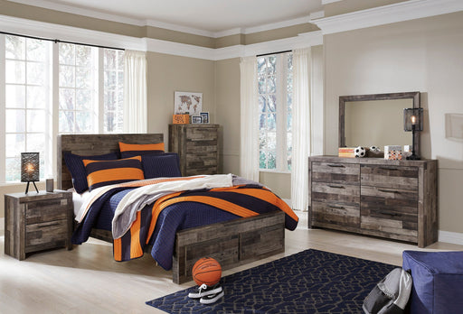 Derekson Multi Gray Footboard Storage Platform Youth Bedroom Set - DMV FurnitureYouth Bedroom Set