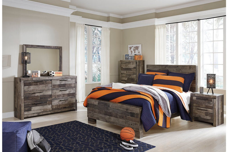 Derekson Multi Gray Full Panel Bed - DMV FurnitureFull Bed