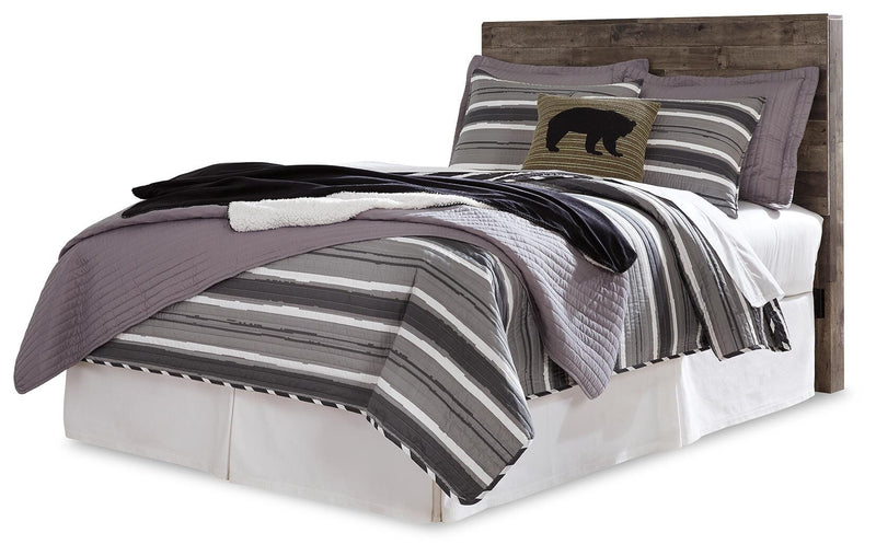 Derekson Multi Gray Full Panel Headboard, Dresser and Nightstand - B200B57