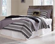Derekson Multi Gray Full Panel Headboard, Dresser and Nightstand - B200B57