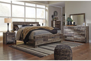 Derekson Multi Gray King Panel Bed - DMV FurnitureKing Bed