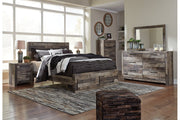 Derekson Multi Gray King Panel Bed with 2 Storage Drawers - DMV FurnitureKing Bed