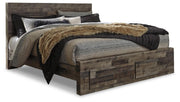 Derekson Multi Gray King Storage Bed, Dresser and Chest - B200B76