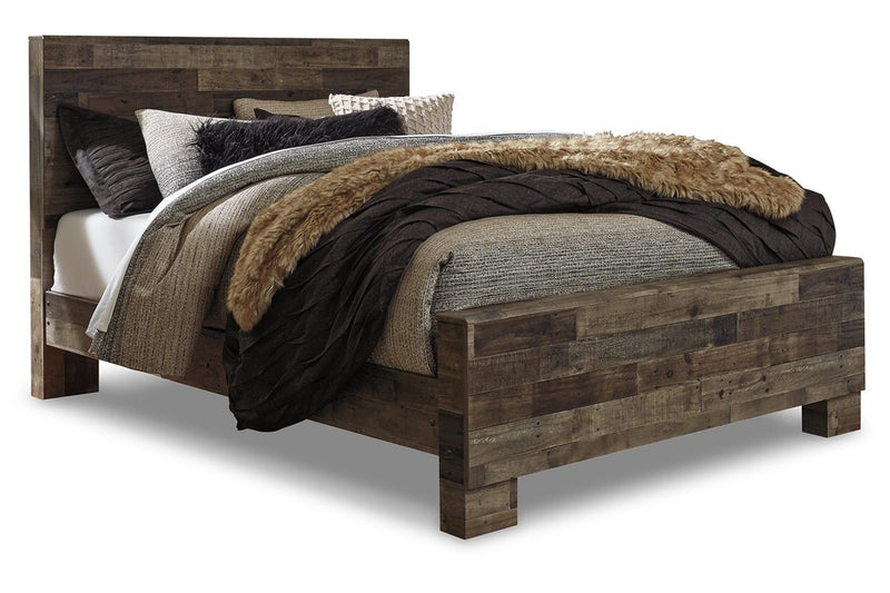 Derekson Multi Gray Queen Panel Bed - DMV FurnitureQueen Bed
