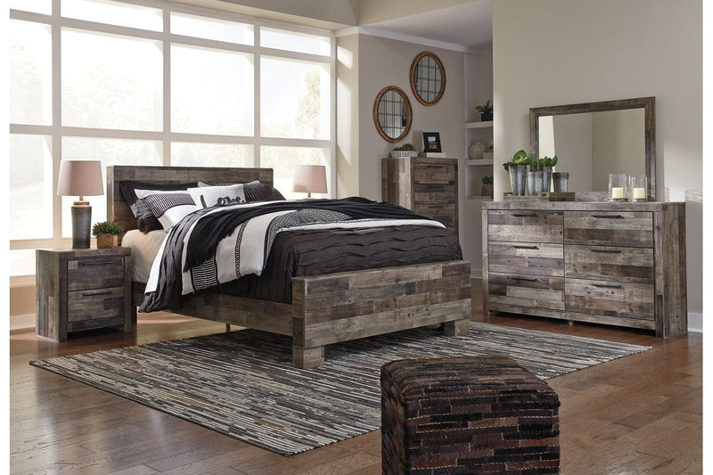 Derekson Multi Gray Queen Panel Bed - DMV FurnitureQueen Bed