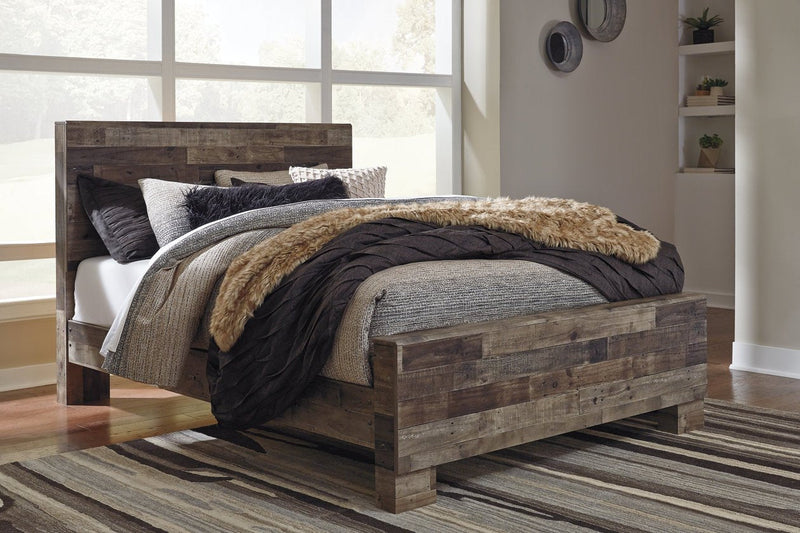 Derekson Multi Gray Queen Panel Bed - DMV FurnitureQueen Bed